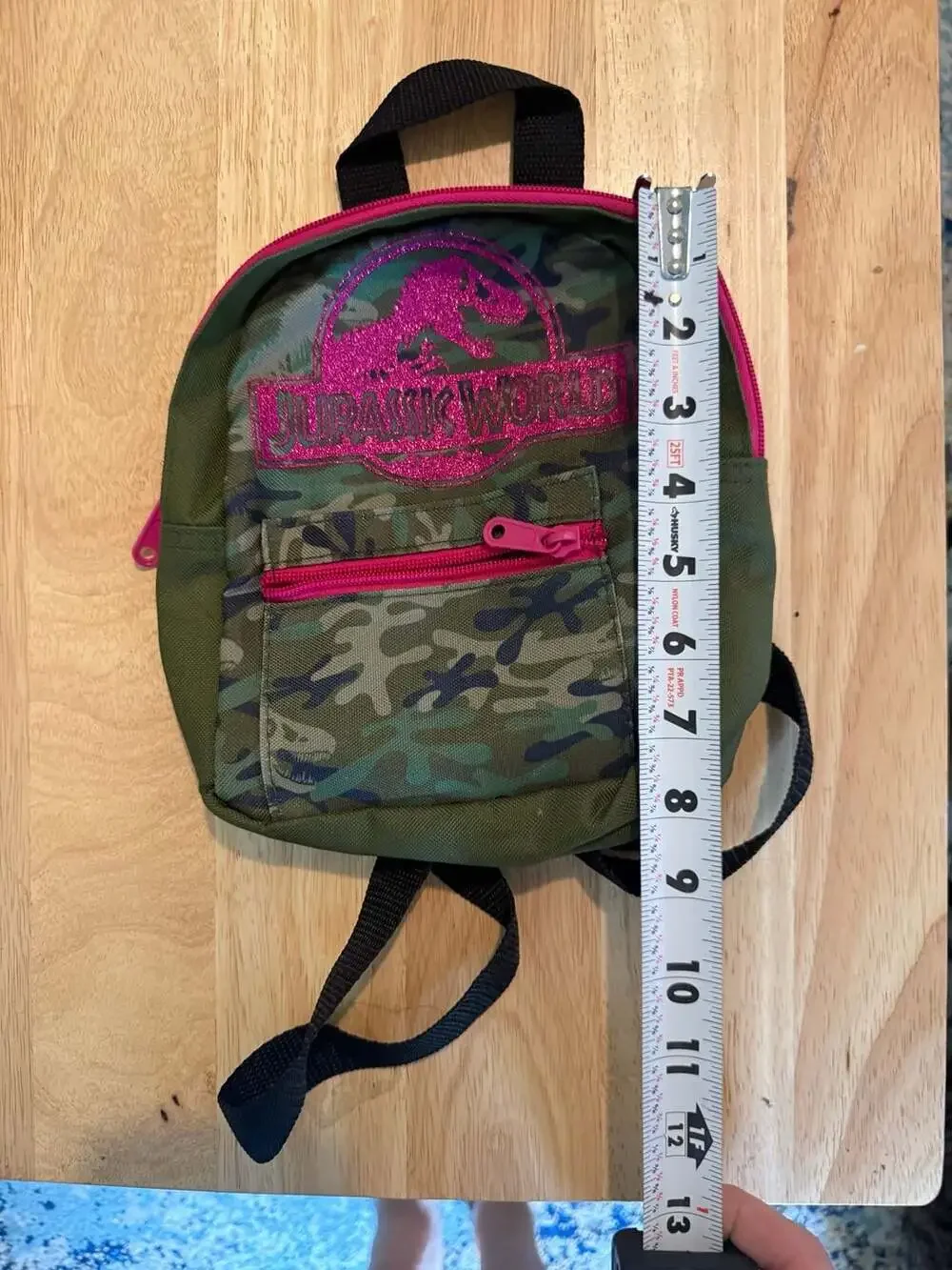 Jurassic World Kids Camo Mini Backpack with Pink Accents